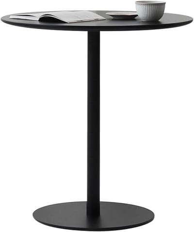 Bijzettafel - Nachtkastje - Woonkamer Decoratie - Volledig Metaal - 40x40x72cm - Zwart