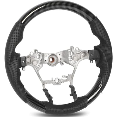 Hydro Dip Stuur Perforatie Leer 3 Delig Type Vervanging Voor Hilux AN110 AN120 AN130 2015 tot 2023 Carbon