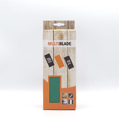 Multiblade MB231 schuurpapier 93x230mm korrel 120 (10 vellen)