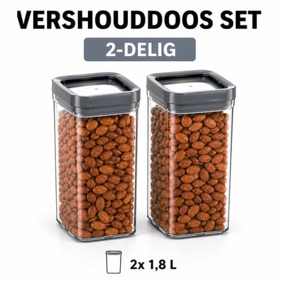 Curver - 2x Vershouddoos 1,8L – 12 x 12 x 20 cm