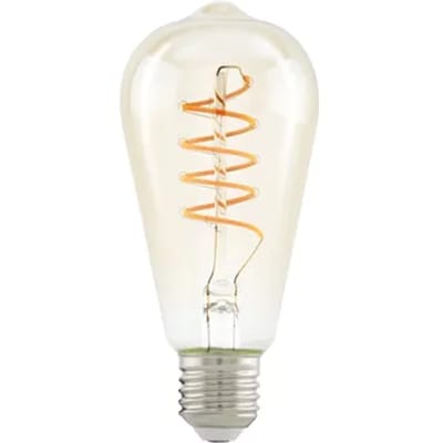 EGLO LED spot ST64 Spiral 4W/822 270 lumen clear 3-step dimmable E27