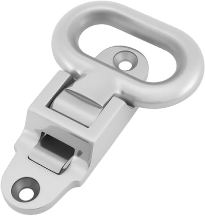 Dailygoody - Zilveren Opvouwbare Ladder van Roestvrij Staal voor Schepen en RV's - 107x83x38mm