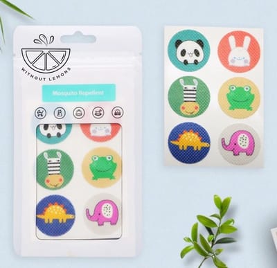 Without Lemon - Muggen stickers - Set van 60 stuks - Anti-muggen stickers - Citronella Stickers - Muggenwerende Mosquito Patch - Set C