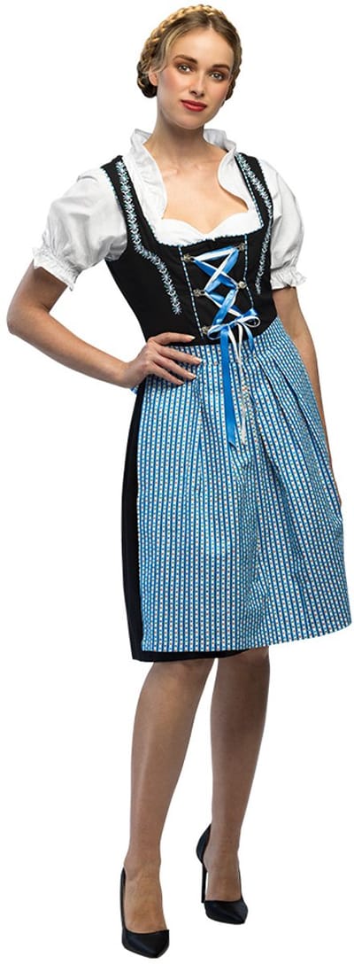 Boland - Kostuum Frau Fischer blauw (36/38) - Volwassenen - - Bierfeest - Tirol - Oostenrijk - Alpenmeisje
