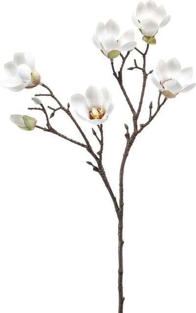 Emerald - Kunstbloem Magnolia mini 65cm crème - Kunstplant voor binnen