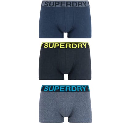 Boxershorts van biologisch katoen Superdry (x3)