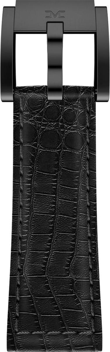 Marc Coblen / TW Steel Horlogeband Zwart Leer Alligator met Zwarte Gesp 22mm