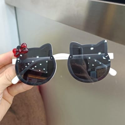 Lunettes de soleil d'été pour enfants, oreilles de chat mignonnes, Protection UV d'extérieur, lunettes pour bébés filles