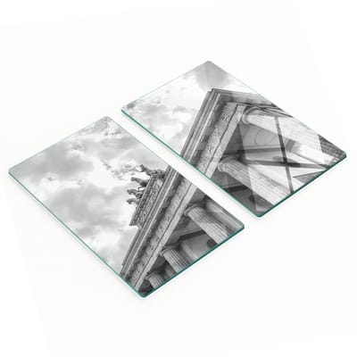 Keukenplanken van gehard glas met afbeelding van de Brandenburger Tor, 2x30x52 cm