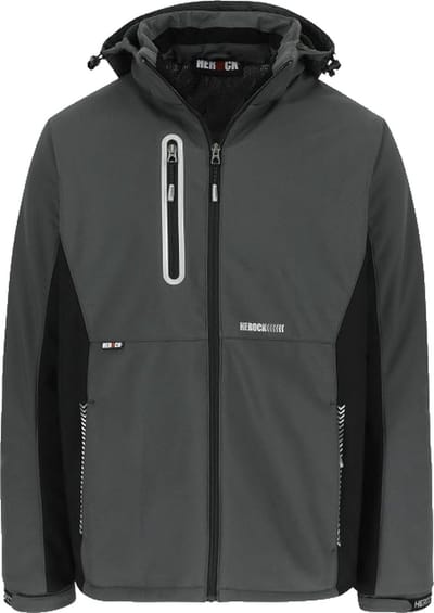 Herock Taris softshell werkjas Experts (2101) - Grijs | Zwart - XS
