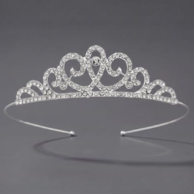 Kroon voor dames-Prinsessenkroon-Diadeem-Kroon-Strass-Elegant en Duurzaam - Geschikt voor Verschillende Gelegenheden-Haarsieraad-Stijl 19