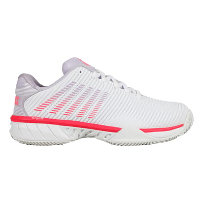 K-SWISS Tennisschoenen Hypercourt Express 2 Clay White/orchid Petal/neon Blaze Womens 39.5