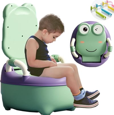 Potty Training Toiletbril met Spatscherm voor Peuters - Plezierige Zindelijkheidstraining voor Jongens en Meisjes - Inclusief Borstel - Allecto Plus