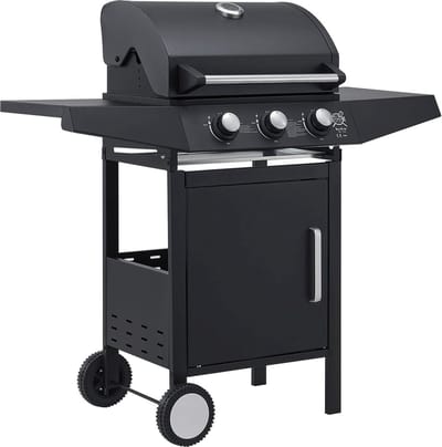 Lousiana Gasbarbecue - 3 branders - Zwart