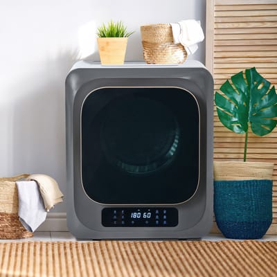 Afvoerdroger - Wanddroogkast met UV Sterilisatie en 6 Programma's - 3 kg Capaciteit - Grijs