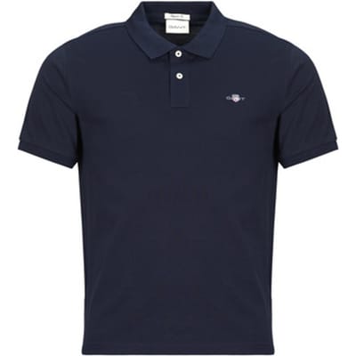 Gant Shield Piqué Poloshirt Donkerblauw (navy) - Maat M - Heren