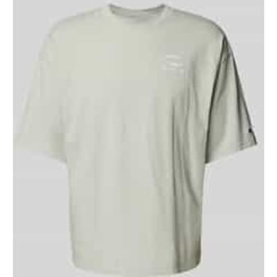 Relaxed fit T-shirt met labelstitching