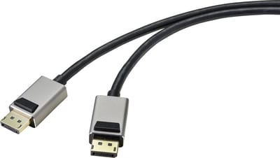 SpeaKa Professional SP-9510452 DisplayPort-kabel DisplayPort Aansluitkabel DisplayPort-stekker, DisplayPort-stekker 3.00 m Zwart 8K UHD