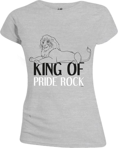 THE LION KING - KING OF PRIDE ROCK WOMEN T-SHIRT - GREY