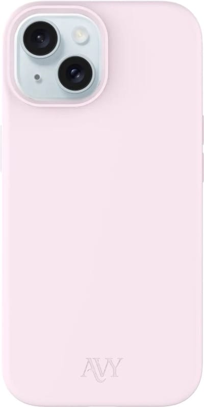 AVY Hoesje geschikt voor Apple iPhone 15 | Compatibel met MagSafe | Back Cover | Liquid Silicone | Comfortabel in de Hand | Roze