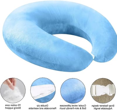 Ergonomisch Gaming Kussen voor Comfort tijdens Lange Speelsessies - Blauw, Ondersteuning, Slaapkwaliteit