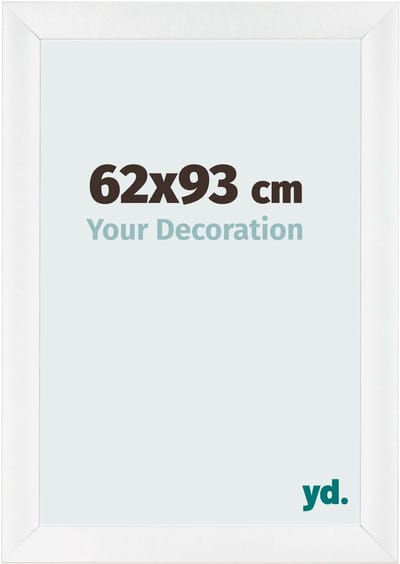 Your Decoration - Fotolijst 62x93 cm - MDF - Wit Hoogglans - Pisa
