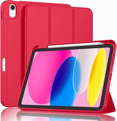 Hoesje geschikt voor iPad 2022 10e generatie 10.9 inch Hoes Draaibaar Vouwbaar Bookcase Kunstleer Smart Cover