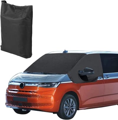 Famanu – VW T7 T7 California - 2021-2024 - 600D autozonwering - voorruit - 100% verduisterend - blokkant - weerbestendig