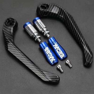 Handkappen Motorfiets - Stuur Beschermers - Rij Veiligheid - Aluminium Constructie - 22 mm stuur - Blauw