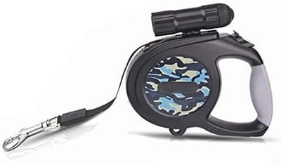 Intrekbare hondenriem met LED-lamp 8m - veilige oprollijn voor alle honden tot 50 kg