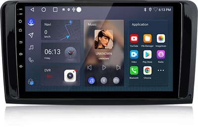 JUNSUN Android 15 Autoradio Geschikt voor Mercedes ML/GL Klasse W164 X164 Accessoires -2GB+64GB - Draadloos Carplay & Android Auto - Bluetooth - GPS-Navigatiesystem - 9-inch IPS Touchscreen - WiFi - FM - RDS - DSP - Quad-core processor
