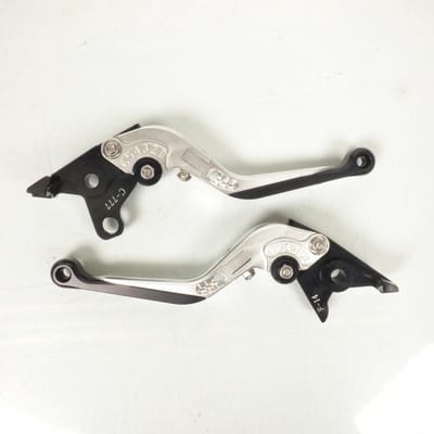 Levier frein droit Sifam pour Moto Kawasaki 900 Zx-9 R Ninja 1994 à 1997 alu CNC noir / paire Neuf