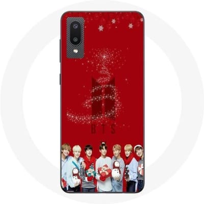 Coque de Protection - MANIACASE - Samsung Galaxy A02 - BTS Bangtan Garçons - Souple - Rouge rouge