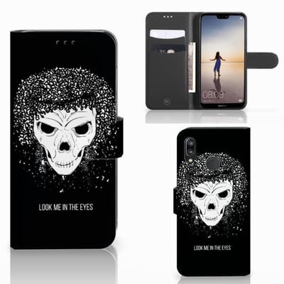 Telefoonhoesje met Naam Samsung Galaxy A30 Skull Hair