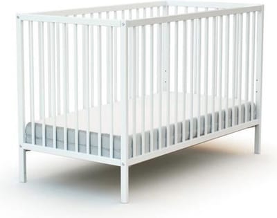 WEBABY - Kinderbed in hout Wit 60 x 120 cm ONE