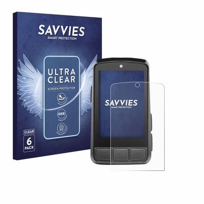 Savvies - Screenprotector voor Wahoo Elemnt Bolt 3 - Folie Beschermfolie transparant 6 Stuks