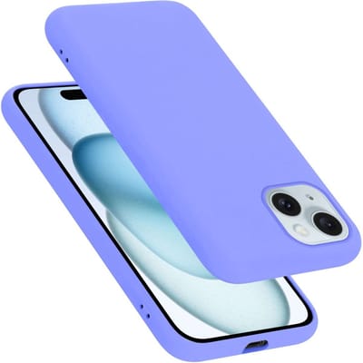 Cadorabo Hoesje geschikt voor Apple iPhone 15 in LIQUID LICHT PAARS - Beschermhoes gemaakt van flexibel TPU silicone Case Cover