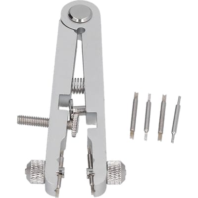 Horloge Veerstaaf Pincet V-vormige Tang Pin Band Verwijderaar Verwijdergereedschap Set Kit voor ReparatieZwart wit