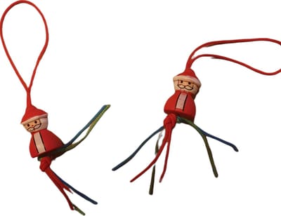 10x Kerstman gelukspoppetjes