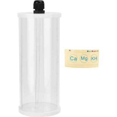 Aquarium 0.8L Acryl Titratie Vat Pomp Additieven Vloeistof Opslagcontainer Accessoire met Schaal white