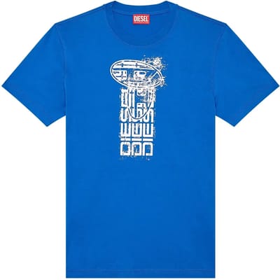 Diesel Diegor K68 T-shirt Met Korte Mouwen Blauw S Man
