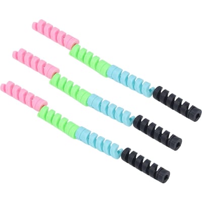 20 Stuks Oplaadkabel Beschermers Multifunctionele Siliconen Spiraal Oplaadkabel Beschermers voor Cel pink