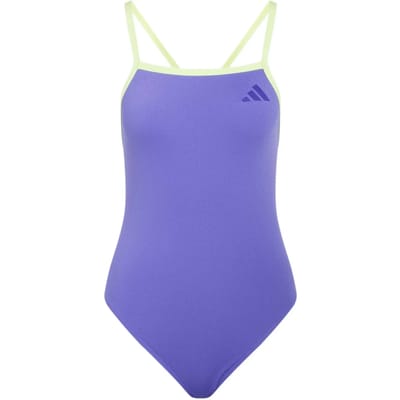Adidas Performance Zwempak Met V-Rug En Dunne Bandjes - Dames - Paars