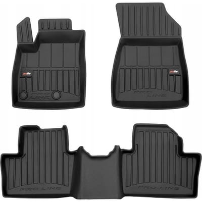 Frogum - No.77 - Automatten 3D - Geschikt voor RENAULT Austral vanaf 2022 - 3-delig - TPE Rubber - Zwart