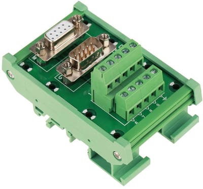 Allecto - Breakout Interface Card - Hoogwaardige Adapter voor DIN Rail - DB9 Connector - Betrouwbare Verbinding - Compatibel met Diverse Systemen -...