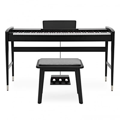 Keynote Contemporary digitale piano met Bluetooth-krukpakket, Matte Black