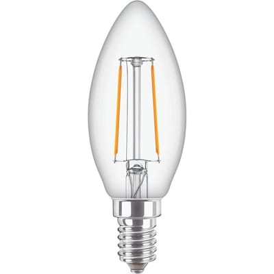Philips Corepro LEDcandle E14 Filament Helder 2W 250lm – 827 – Zeer Warm Wit | Vervangt 25W