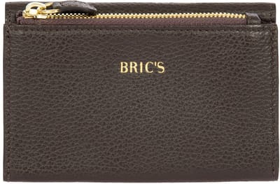 BRIC'S Leren portemonnee Gondola Fioraliso Wallet Ebony donkerbruin