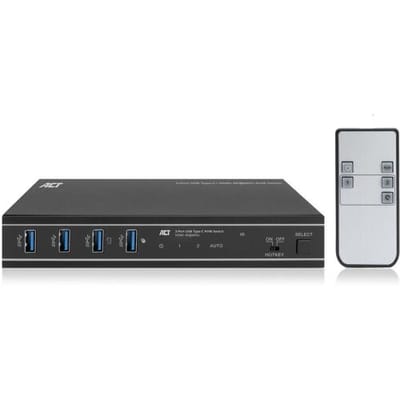 ACT 2-Poorts USB-C®/HDMI 4K@60Hz KVM switch AC7922