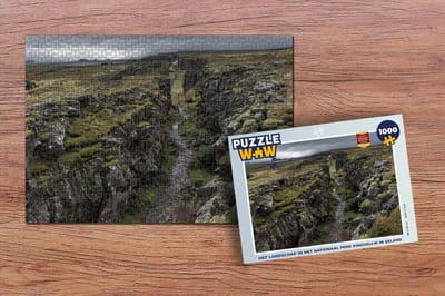 Puzzel Het landschap in het Nationaal park Þingvellir in IJsland - Legpuzzel - Puzzel 1000 stukjes volwassenen